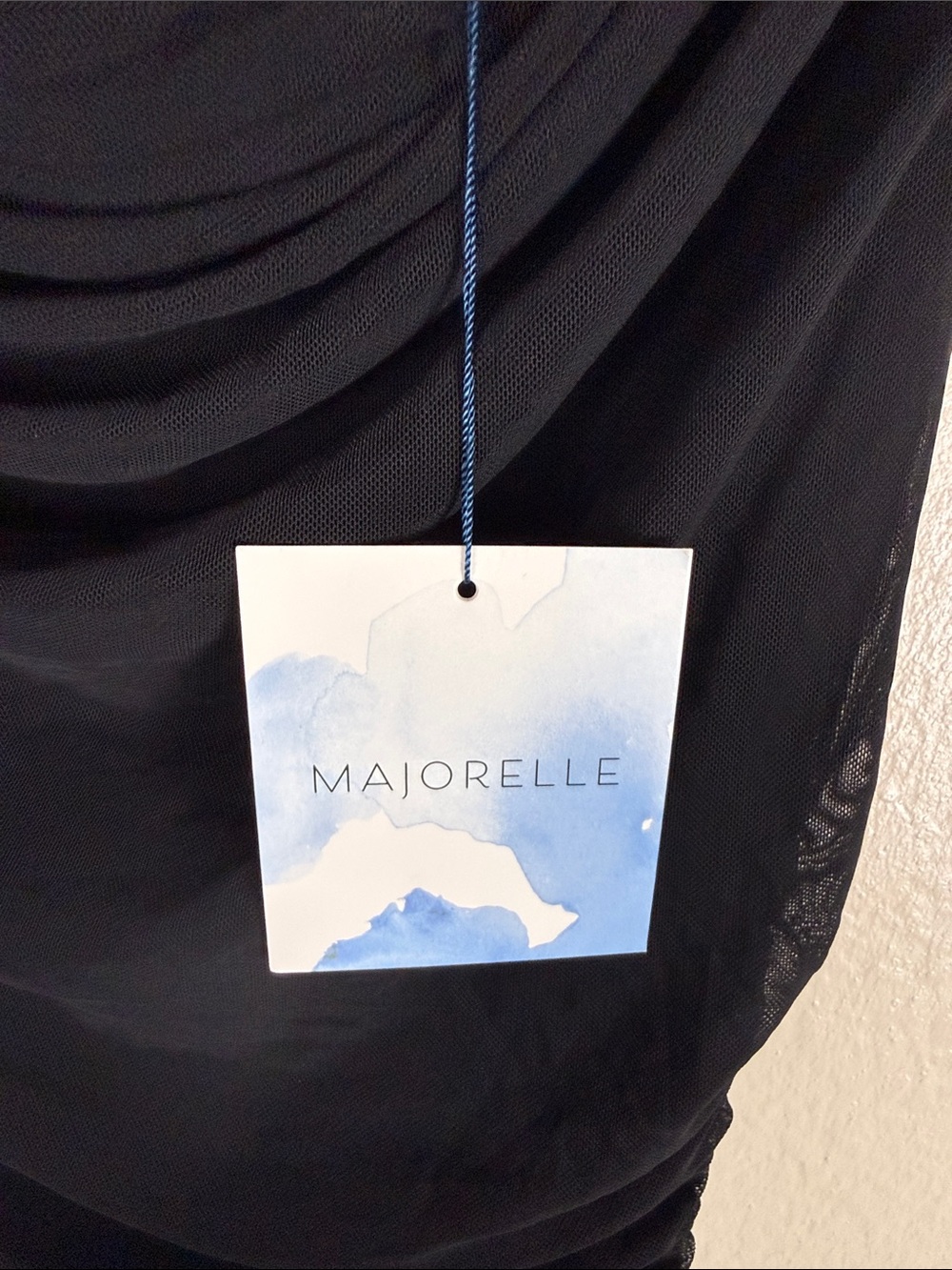 MAJORELLE Manon Dress in Black - Picture 7 of 9
